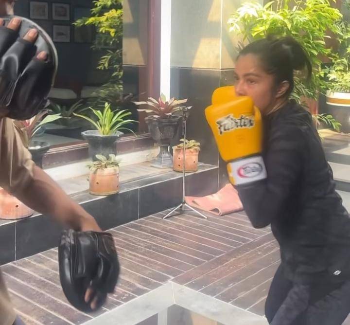 potret Viens Tasman yang rajin olahraga