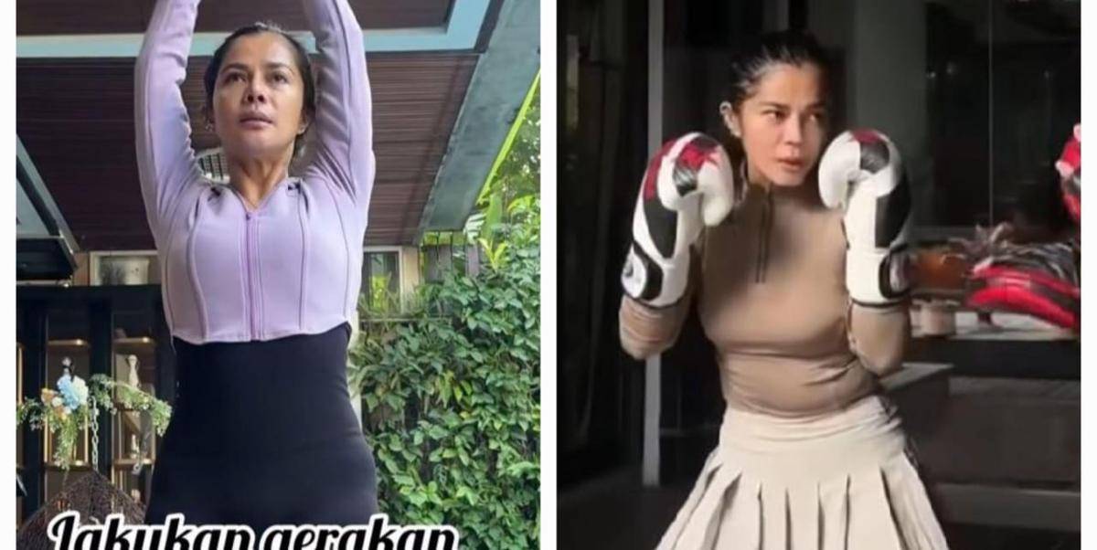 potret Viens Tasman yang rajin olahraga