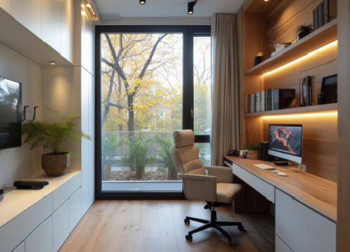 inspirasi desain ruang kerja modern 