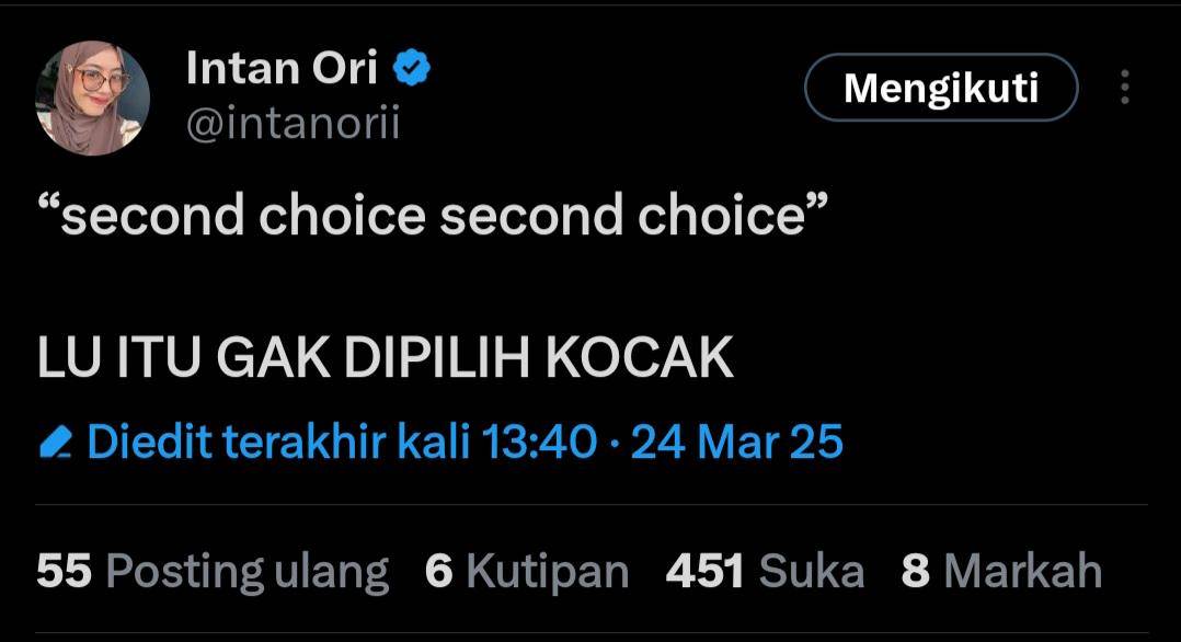 meme second choice