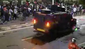 Rantis mobil brimob saat malam tewasnya Affan Kurniawan. (Dok istimewa)