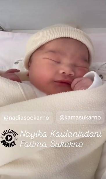 Nadia Soekarno Melahirkan Anak Pertama (Instagram.com/nadiasoekarno)