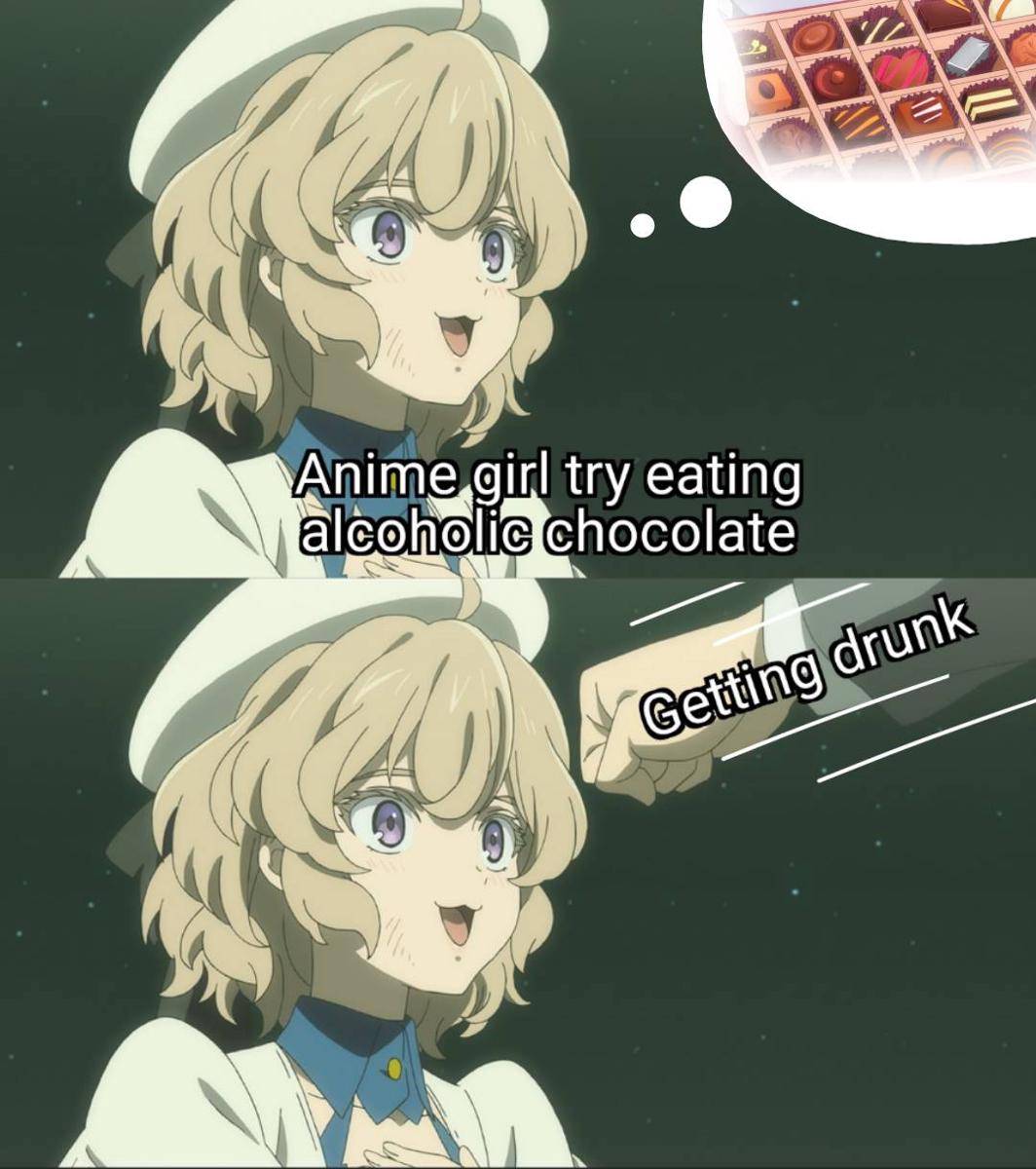 meme anime tentang cokelat (reddit.com/user/Tabedesu)