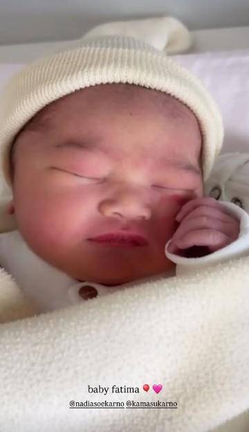 Nadia Soekarno Melahirkan Anak Pertama (Instagram.com/nadiasoekarno)