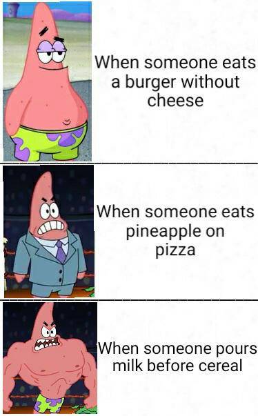 meme SpongeBob tentang sereal