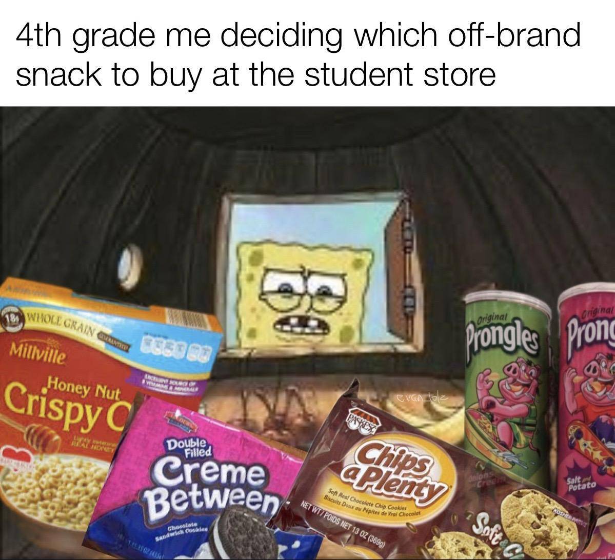 meme SpongeBob tentang sereal