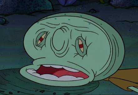 meme SpongeBob tentang alergi