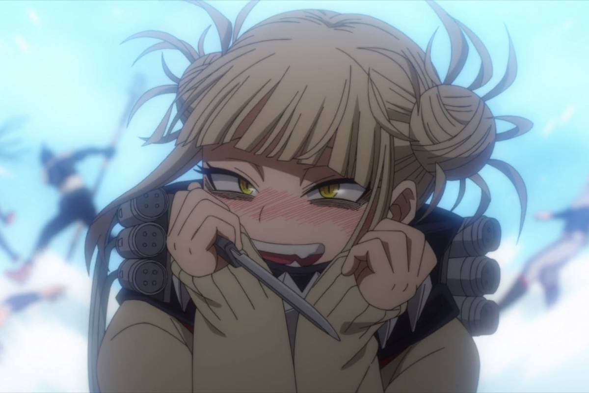 Himiko meminta Deku untuk menjadi pacarnya. (dok. Bones/My Hero Academia)