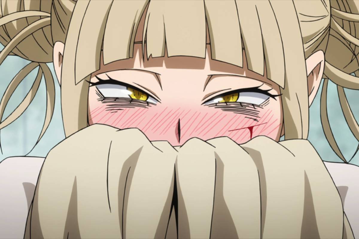 Himiko senang bertemu kembali dengan Deku.