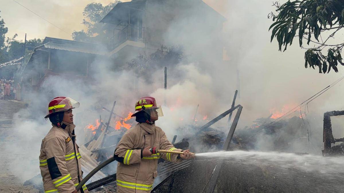 Kebakaran rumah di Bandar Lampung. (IDN Times/Damkarmatbalam)