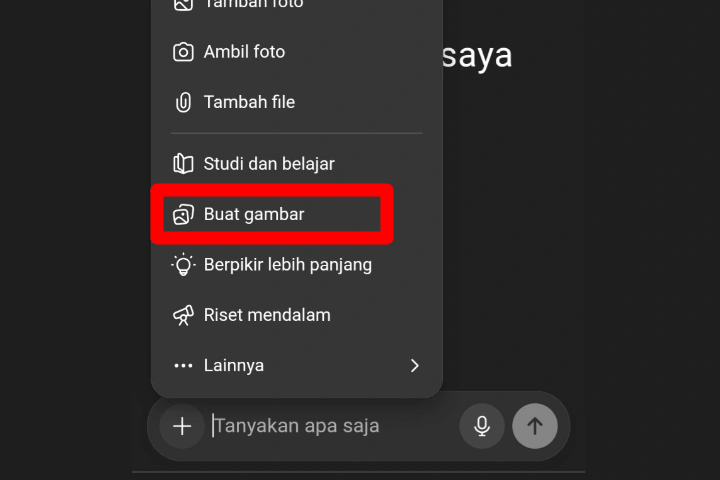 ilustrasi tata letak fitur buat gambar (dok. OpenAI/ChatGPT)