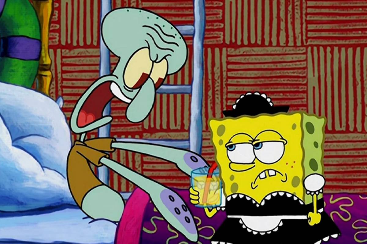 SpongeBob diperlakukan seperti pembantu setelah menolong Squidward yang jadi gelandangan