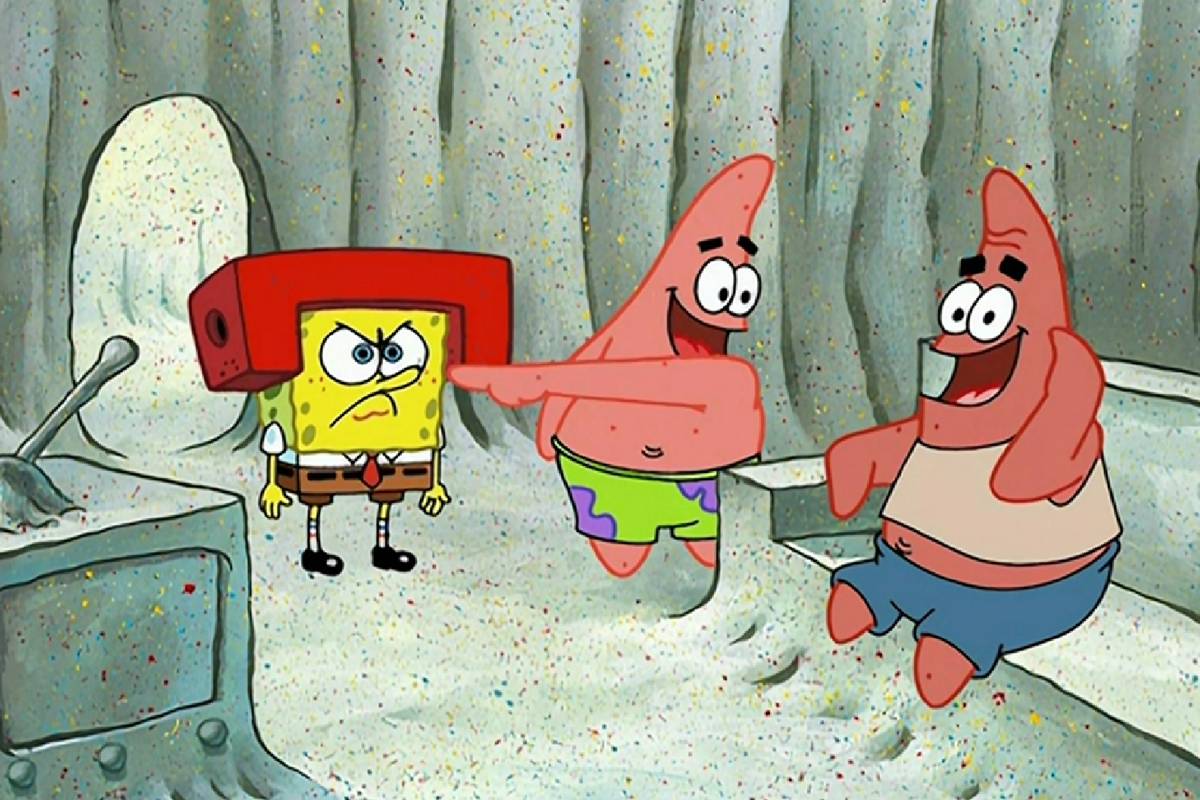 SpongeBob dipermalukan di depan keluarga Patrick