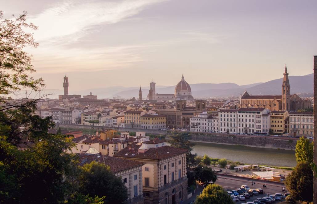 potret kota Florence, Italia