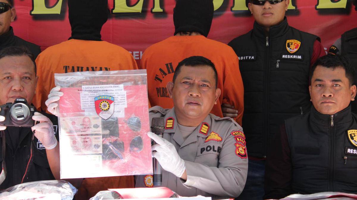 Penangkapan pelaku pencurian di Nusa Penida.