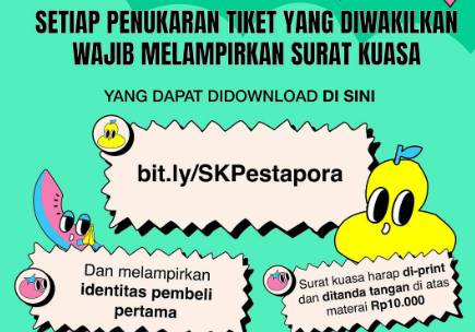 postingan penukaran tiket akun Pestapora (instagram.com/pestapora)