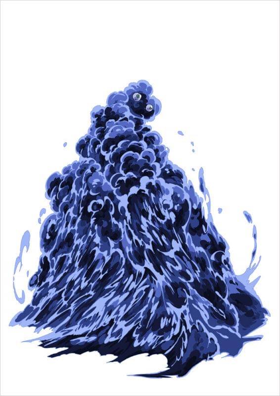 Evil Natural Water, monster elemen air - One Punch Man