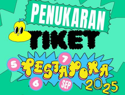 postingan panduan penukaran tiket akun Pestapora (instagram.com/pestapora)