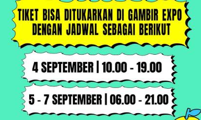 postingan jadwal penukaran tiket akun Pestapora (instagram.com/pestapora)