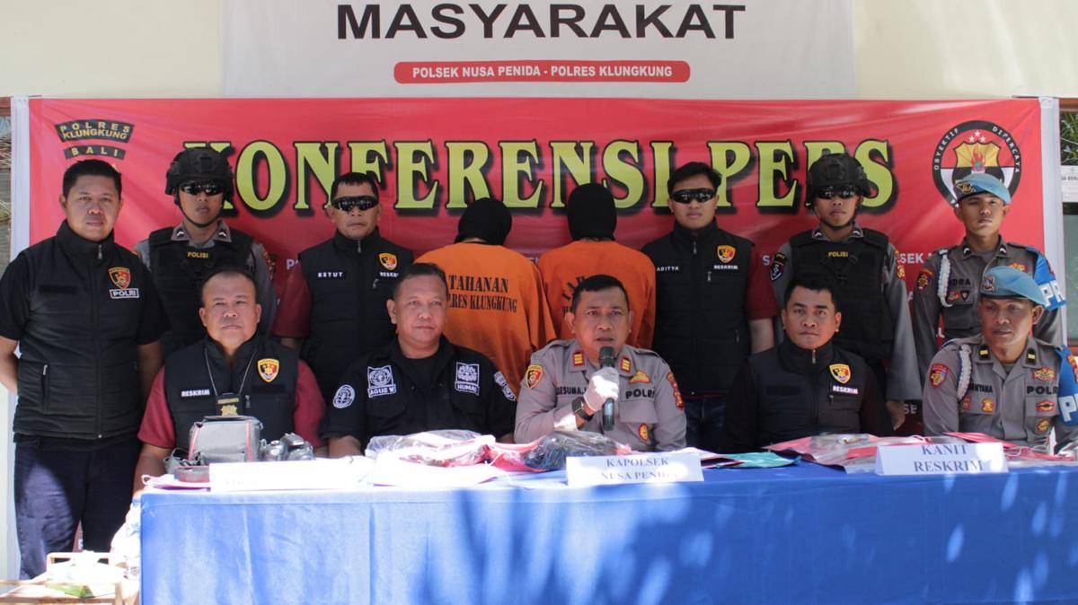 Penangkapan pelaku pencurian di Nusa Penida.