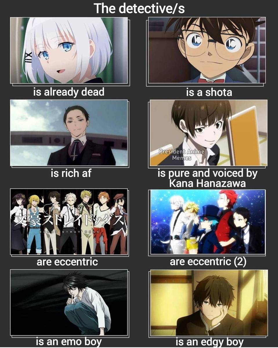 meme kocak anime tentang detektif