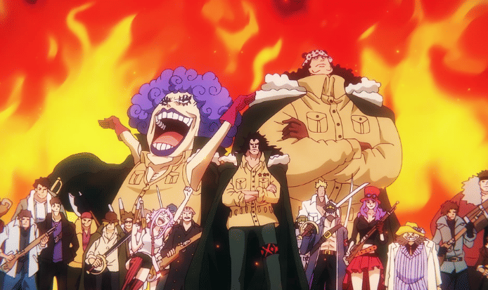 Pasukan Revolusioner yang dipimpin oleh Monkey D. Dragon. (dok.Toei Animation/One Piece)