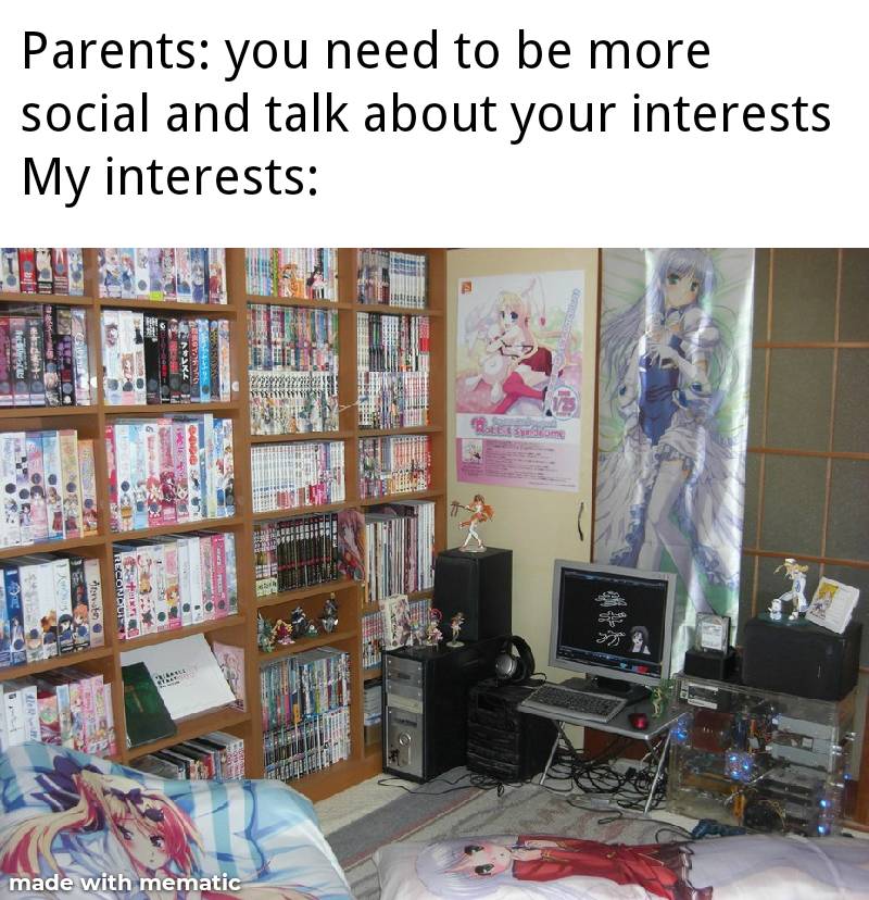 meme anime tentang bersosialisasi