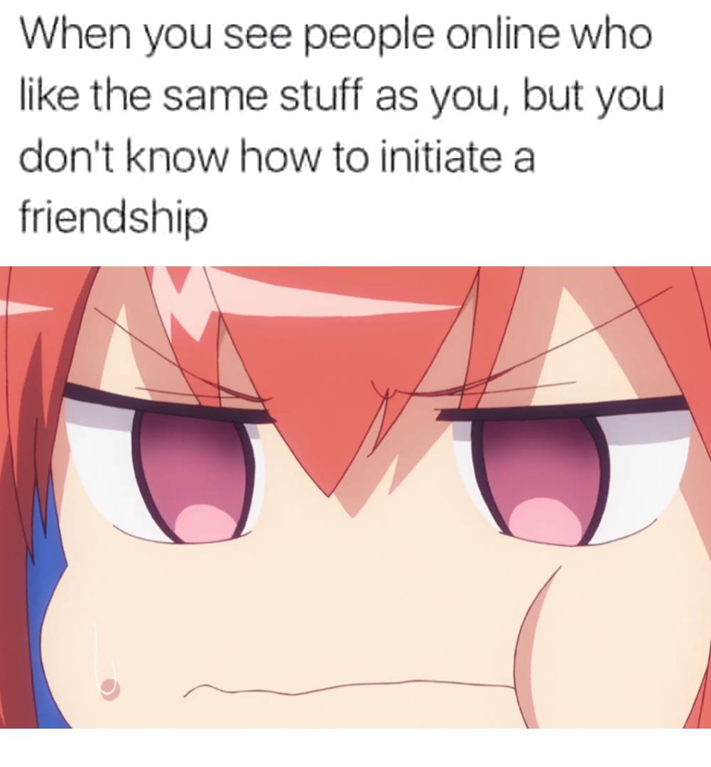 meme anime tentang bersosialisasi