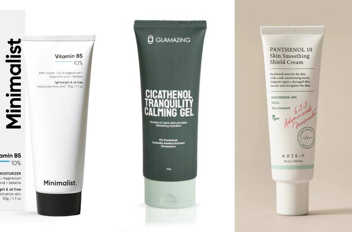 Moisturizer yang mengandung panthenol (beminimalist.co.id) | (shopee.co.id/Glamazing Official Store) | (axis-y.com) 