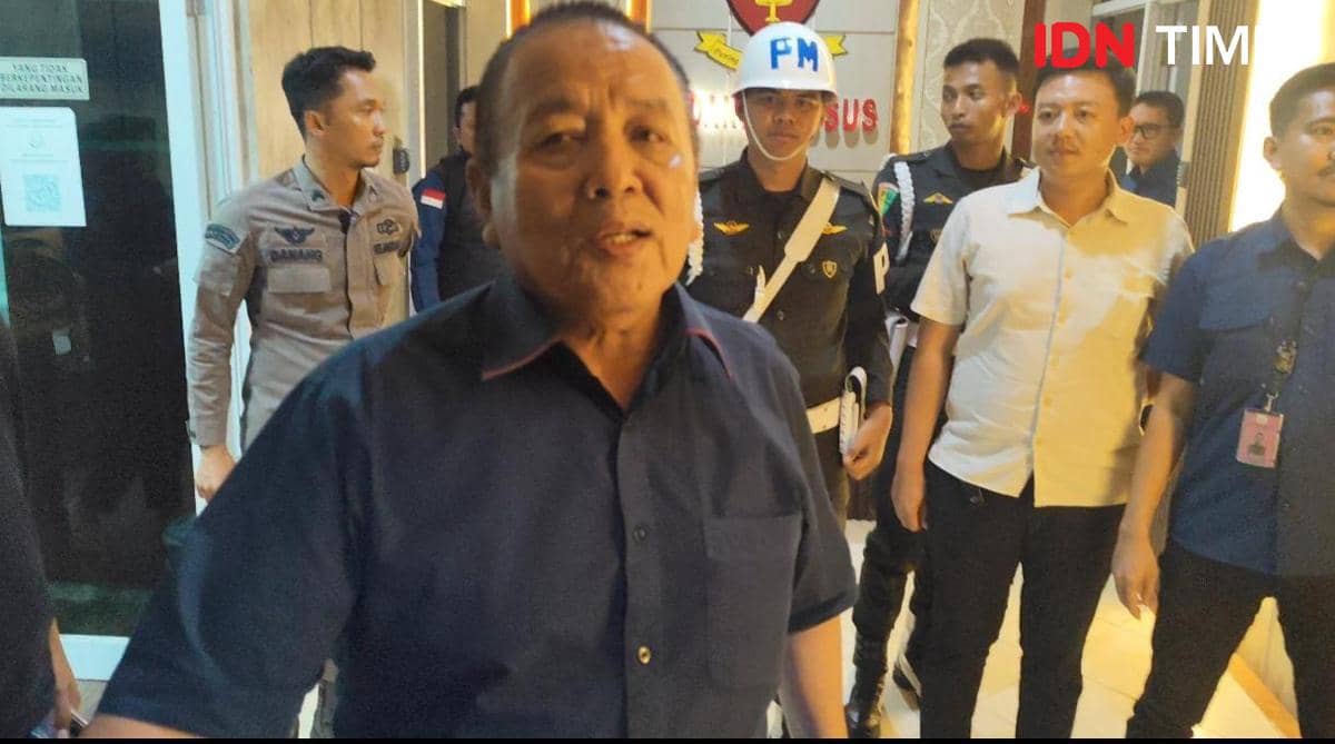 Mantan Gubernur Lampung periode 2019-2024, Arinal Djunaidi di Pidsus Kejati Lampung. (IDN Times/Muhaimin)