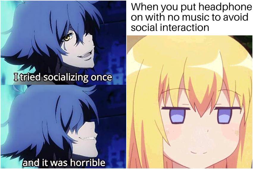 meme anime tentang bersosialisasi