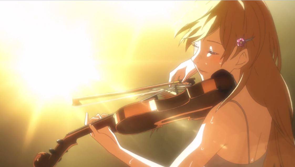 Tangkapan layar anime Your Lie in April 