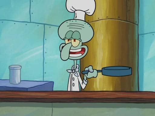 Squidward resign dari Krusty Krab (dok. Nickelodeon/SpongeBob SquarePants)