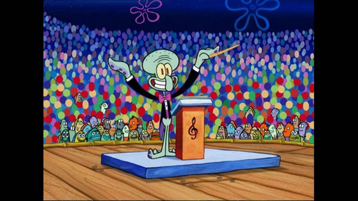 Squidward di episode "Suction Cup Symphony"