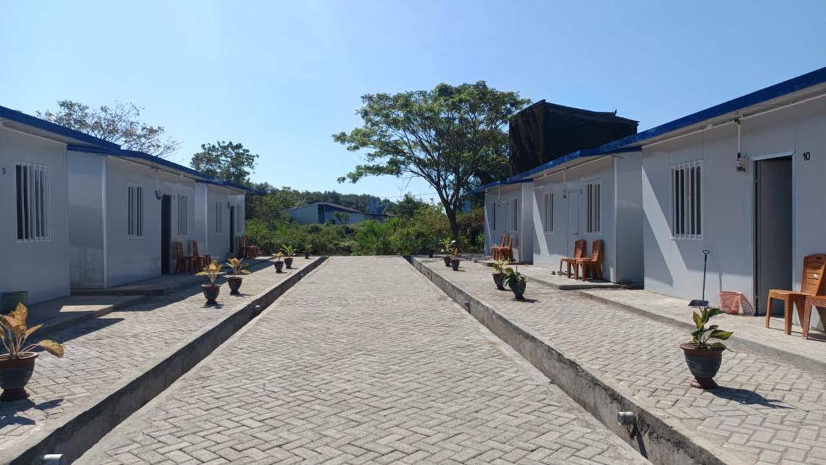 20 unit rumah untuk warga miskin di Untia, Kota Makassar, Sulawesi Selatan, Jumat (5/9/2025). IDN Times/Ashrawi Muin 
