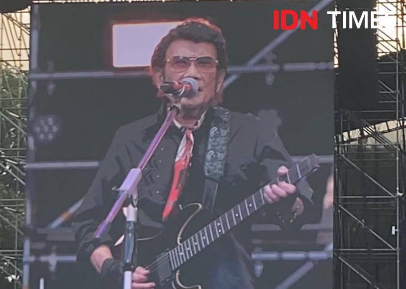 potret Rhoma Irama di Pestapora Day 1, Jumat (5/9/2025)