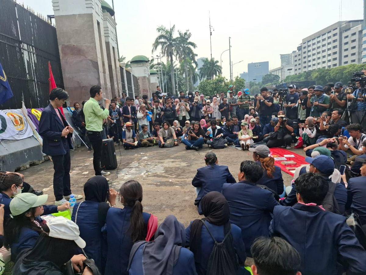 Demo mahasiswa di DPR