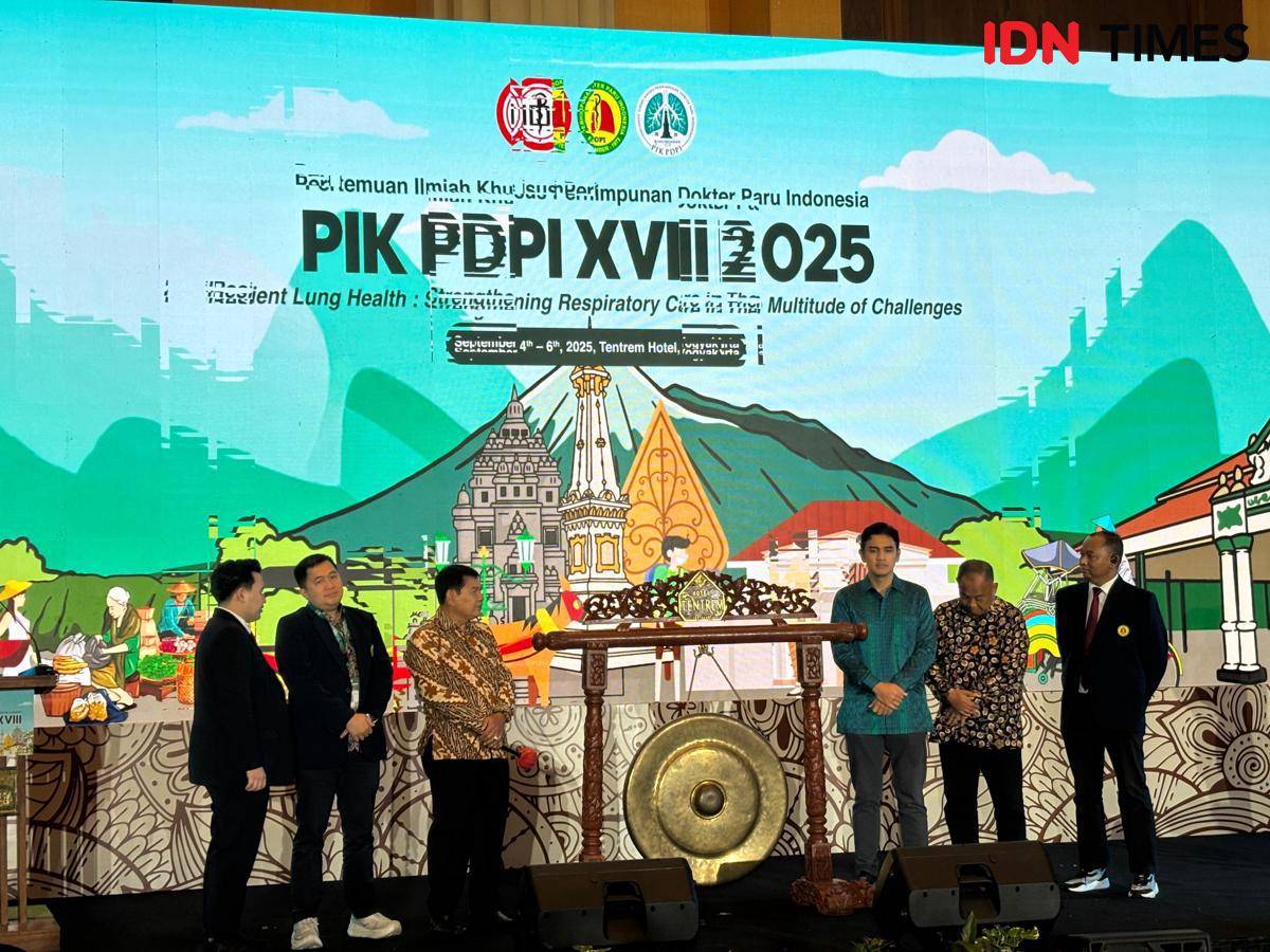 Pertemuan Ilmiah Khusus Perhimpunan Dokter Paru Indonesia (PIK PDPI) XVIII, di Hotel Tentrem Yogyakarta, Jumat (5/9/2025).