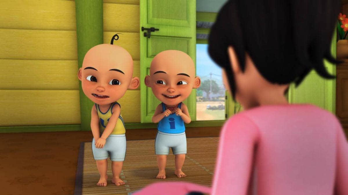 Upin Ipin menemui Kak Ros untuk meminta sesuatu (facebook.com/Kak Ros)