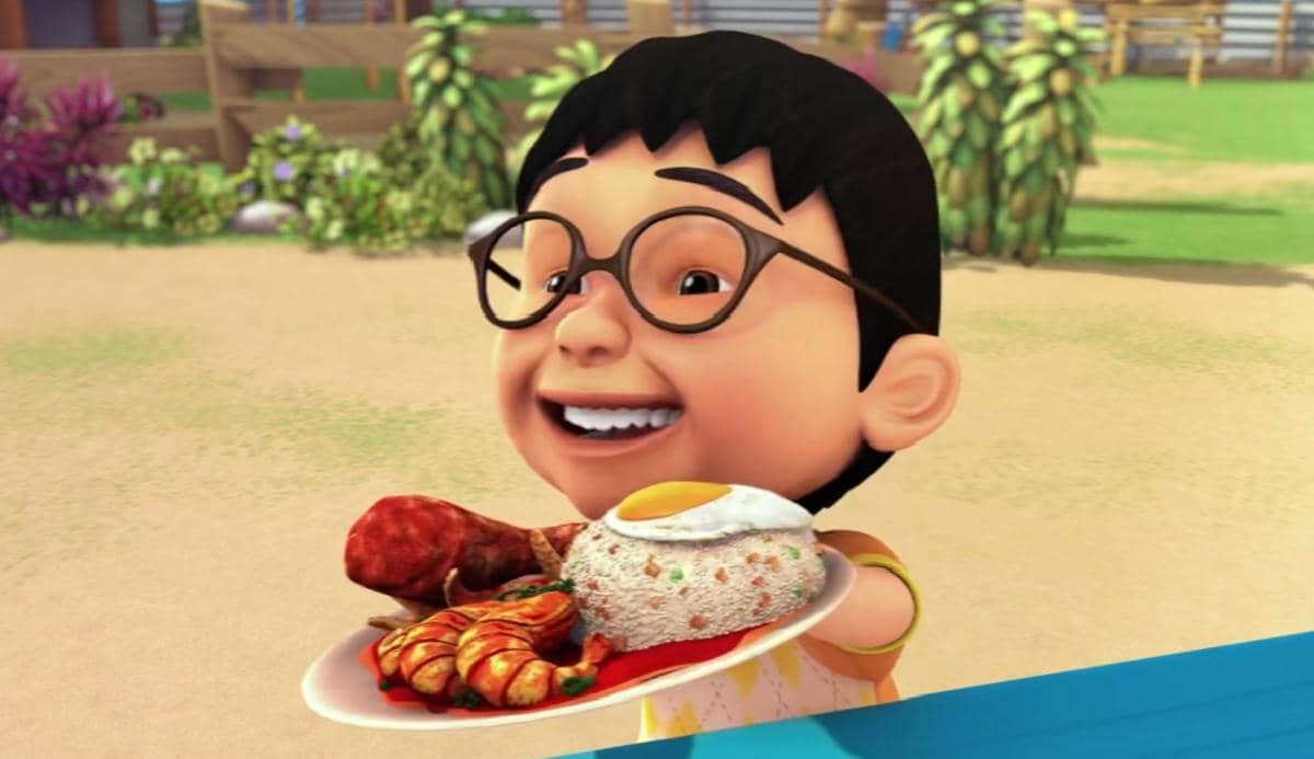 nasi goreng USA yang dimakan Ehsan di kedai Uncle Muthu 