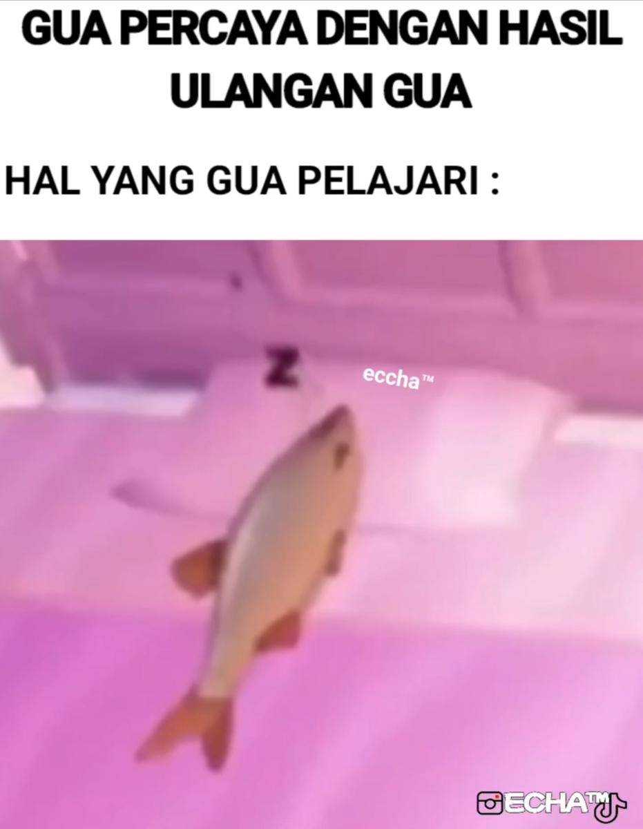meme tipe murid hadapi ujian