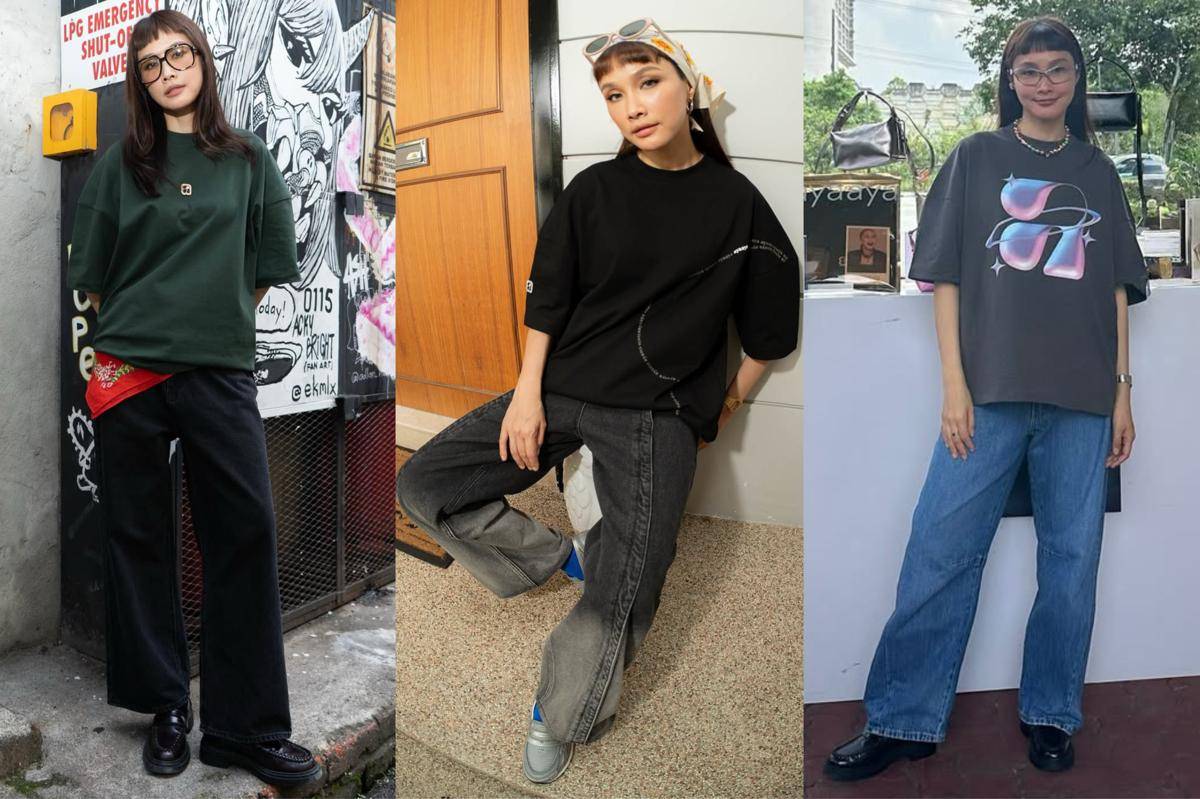 potret ide OOTD kasual versi edgy messy style ala Scha Alyahya