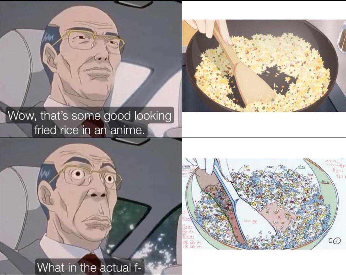 meme anime tentang nasi