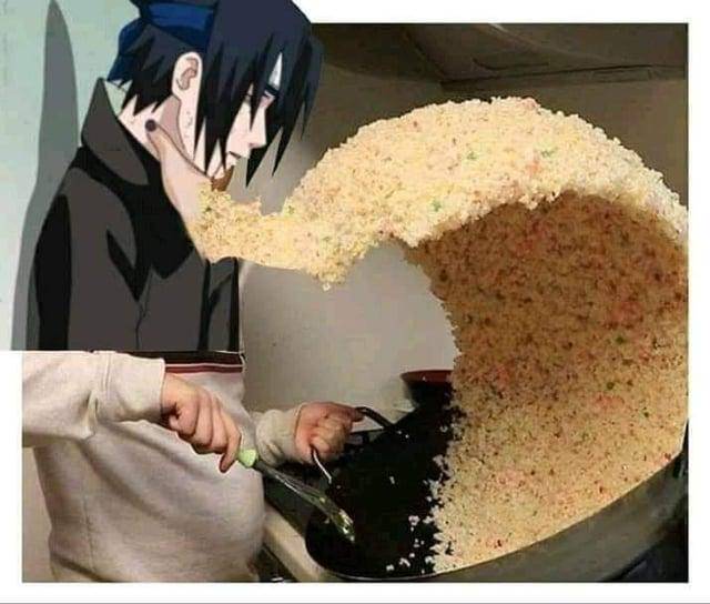 meme anime tentang nasi