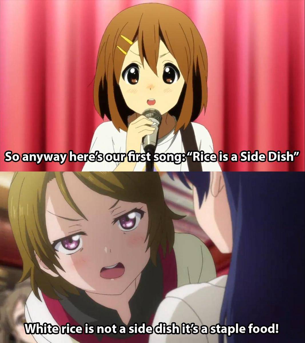 meme anime tentang nasi