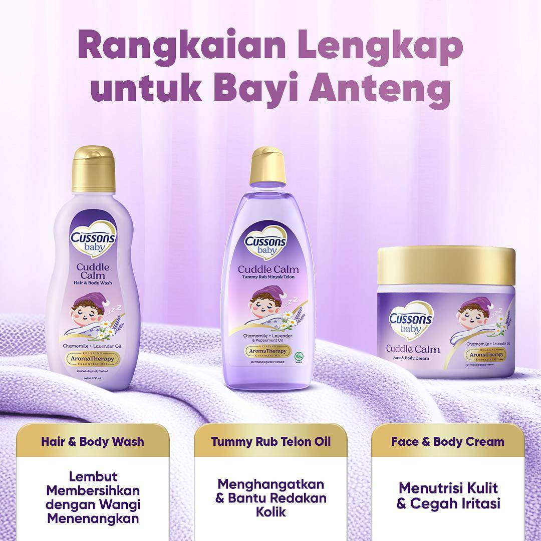 Rangkaian produk Cussons Baby Cuddle Calm (instagram.com/cussonsbabyid)