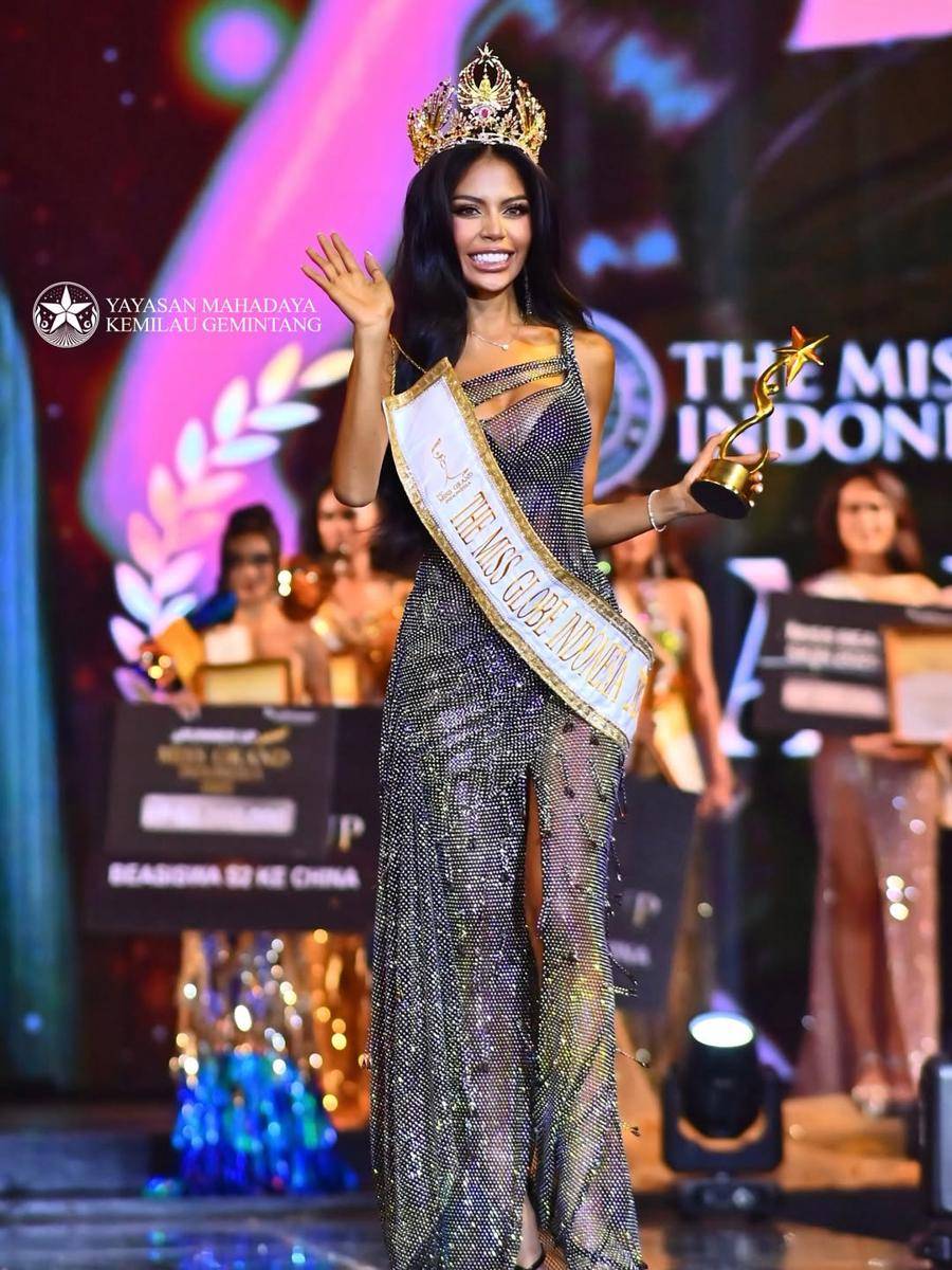 Potret The Miss Globe Indonesia 2025 Dela Deni (Instagram.com/missgrandindonesiaofficial)