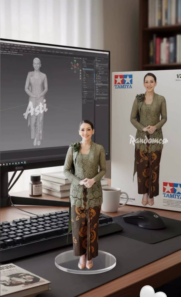 artis ubah foto tren AI action figure