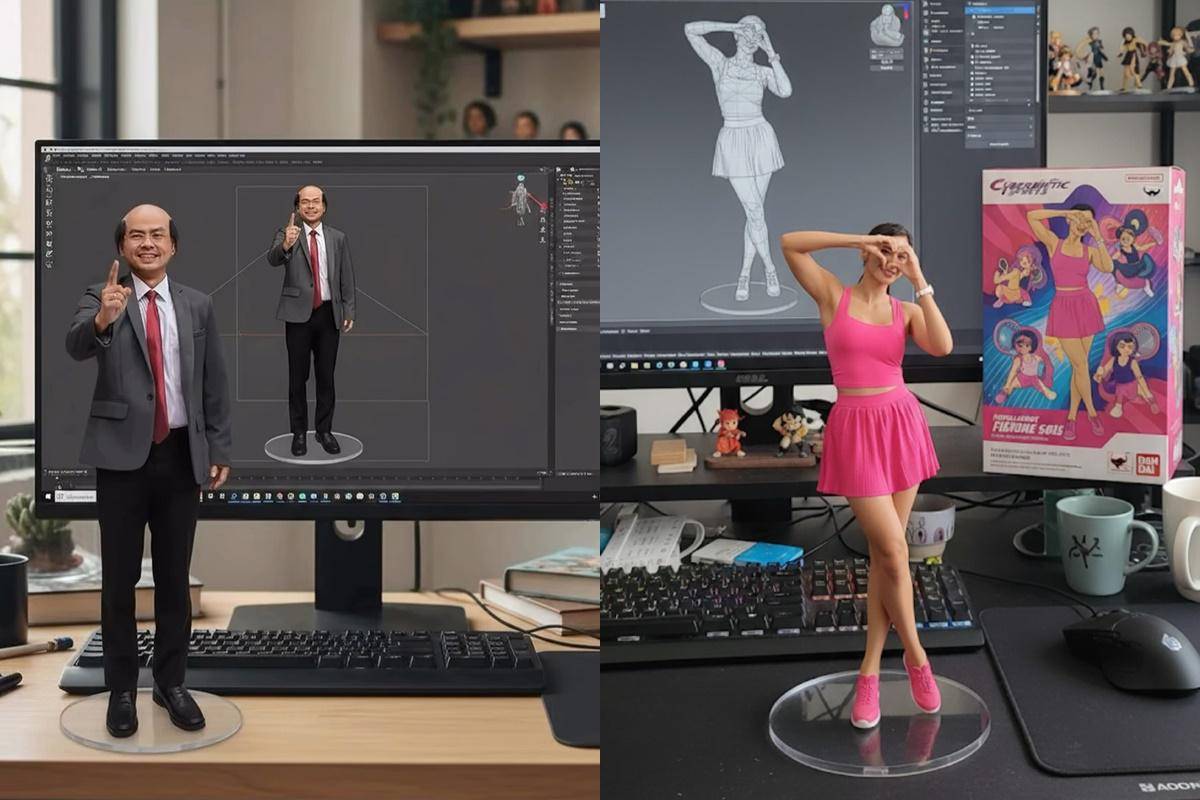 artis ubah foto tren AI action figure