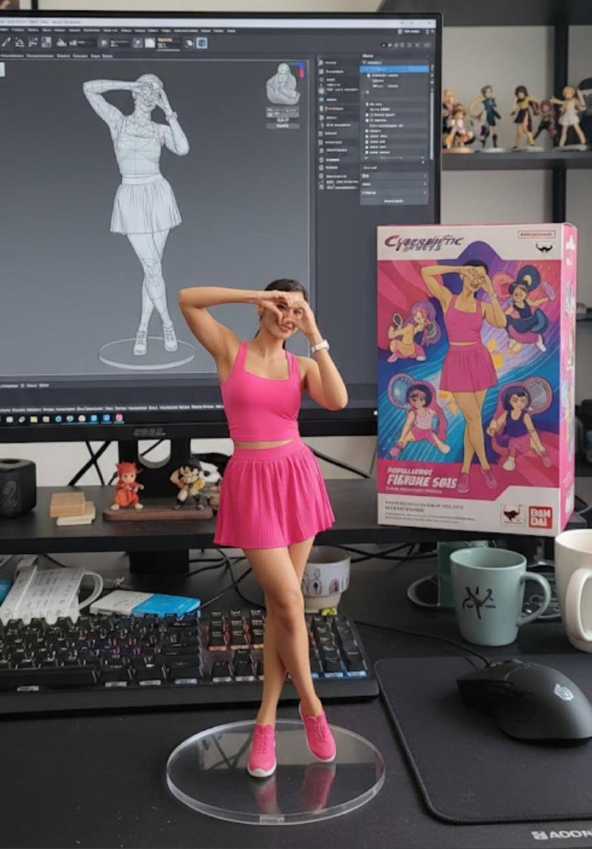 artis ubah foto tren AI action figure